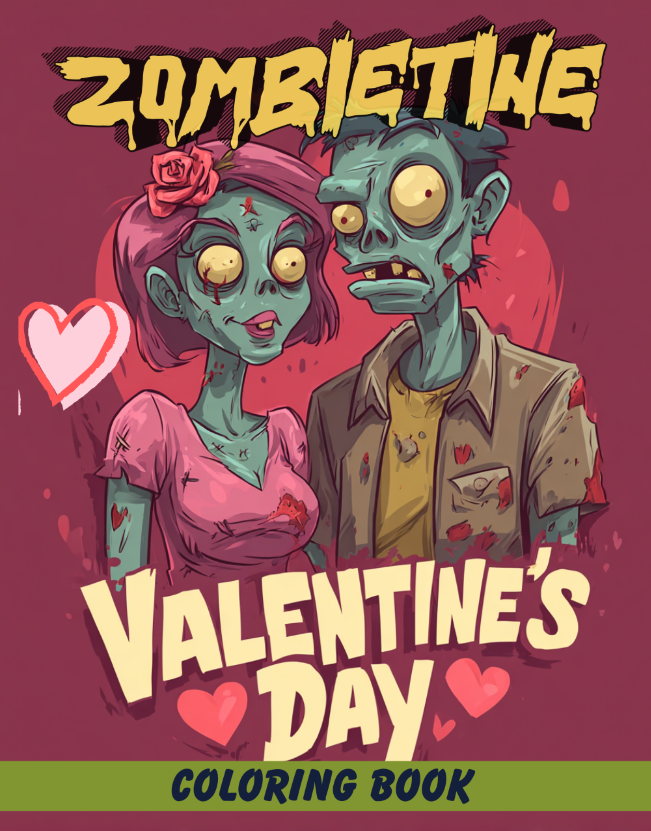 Zombietine Valentine's Day Coloring Book