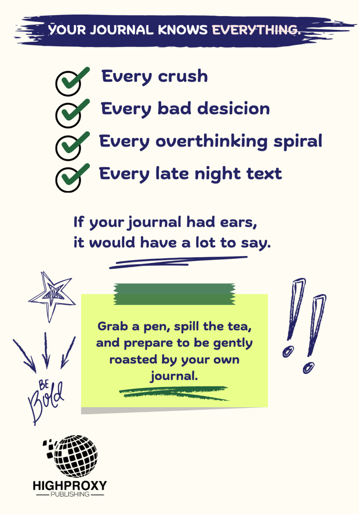 If Only Your Journal Had Ears: Filled With Humorous Remarks & Blank Pages For Young Adults & Adults