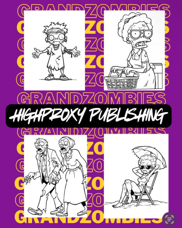 Grandzombies Coloring Books