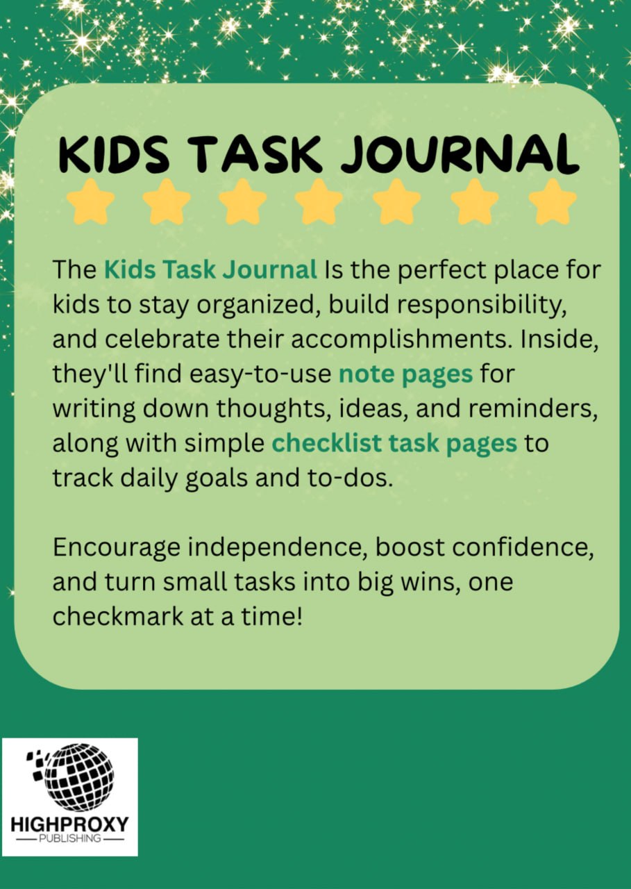 Kids Task Journal